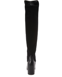 schwarze Overknee Stiefel von Stuart Weitzman