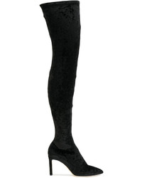 schwarze Overknee Stiefel von Jimmy Choo
