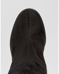 schwarze Overknee Stiefel von Asos