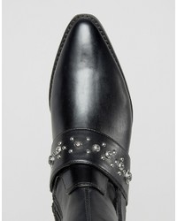 schwarze Overknee Stiefel von Asos