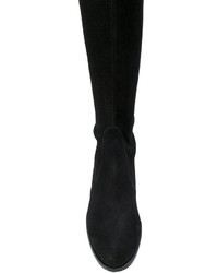 schwarze Overknee Stiefel von Stuart Weitzman