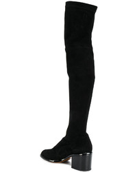 schwarze Overknee Stiefel von Robert Clergerie