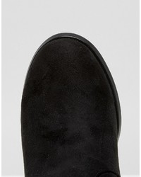 schwarze Overknee Stiefel von Oasis
