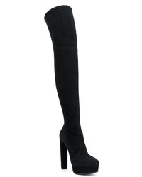 schwarze Overknee Stiefel von Casadei