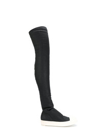 schwarze Overknee Stiefel von Rick Owens DRKSHDW