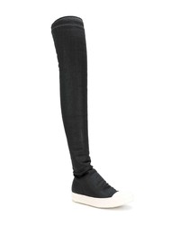 schwarze Overknee Stiefel von Rick Owens DRKSHDW