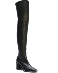 schwarze Overknee Stiefel von Casadei