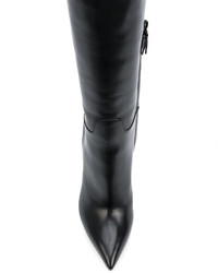 schwarze Overknee Stiefel von Casadei