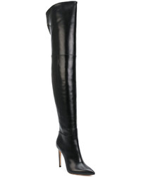 schwarze Overknee Stiefel von Casadei