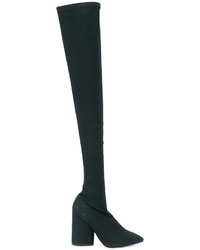 schwarze Overknee Stiefel von Yeezy