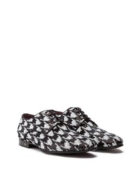schwarze Pailletten Derby Schuhe von Dolce & Gabbana