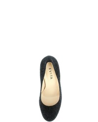 schwarze Pailletten Pumps von Evita