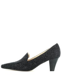 schwarze Pailletten Pumps von Evita