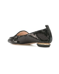 schwarze Pailletten Slipper von Nicholas Kirkwood