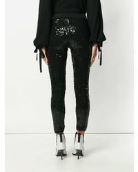 schwarze Paillettenleggings von P.A.R.O.S.H.