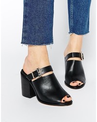 schwarze Pantoletten von Asos