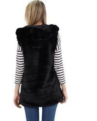 schwarze Pelzweste von malito more than fashion