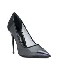 schwarze Pumps aus Netzstoff von Tom Ford