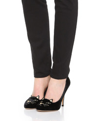 schwarze Pumps von Charlotte Olympia