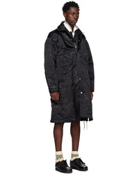 schwarze Regenjacke von Sacai