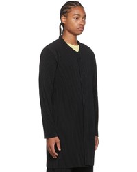 schwarze Regenjacke von Homme Plissé Issey Miyake