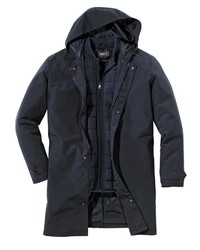 schwarze Regenjacke von MEN PLUS BY HAPPY SIZE