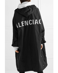 schwarze Regenjacke von Balenciaga