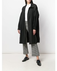 schwarze Regenjacke von Pleats Please By Issey Miyake