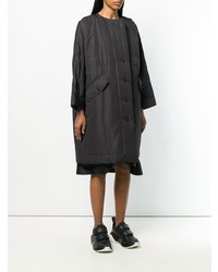 schwarze Regenjacke von Pleats Please By Issey Miyake