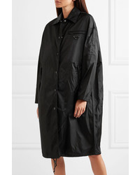 schwarze Regenjacke von Prada