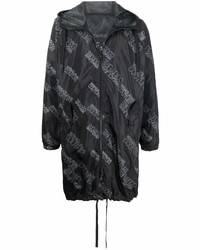 schwarze Regenjacke von VERSACE JEANS COUTURE