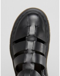 schwarze Römersandalen von Dr. Martens