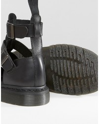 schwarze Römersandalen von Dr. Martens