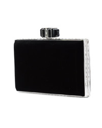 schwarze Samt Clutch von Judith Leiber Couture