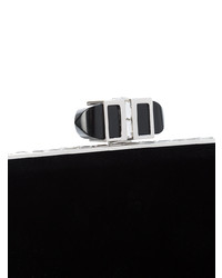 schwarze Samt Clutch von Judith Leiber Couture