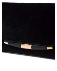 schwarze Samt Clutch von Tyler Ellis