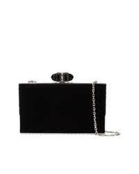 schwarze Samt Clutch von Judith Leiber Couture