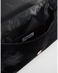 schwarze Samt Clutch von Dune