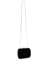 schwarze Samt Clutch von Serpui Marie