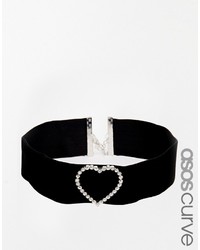 schwarze Samt Halskette von Asos