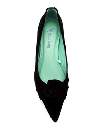 schwarze Samt Pumps von Blue Bird Shoes