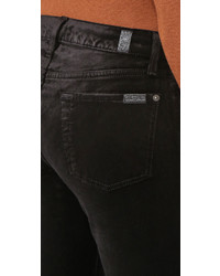 schwarze Samthose von 7 For All Mankind