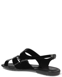 schwarze Sandalen mit Ausschnitten von Tod's