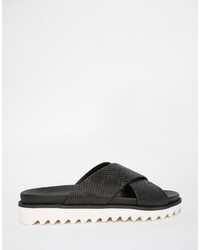 schwarze Sandalen von Asos