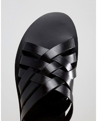 schwarze Sandalen von Aldo
