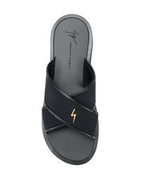 schwarze Sandalen von Giuseppe Zanotti Design