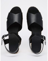 schwarze Sandalen von Asos