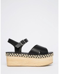 schwarze Sandalen von Asos