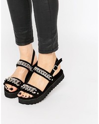 schwarze Sandalen von Daisy Street