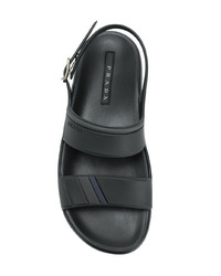 schwarze Sandalen von Prada